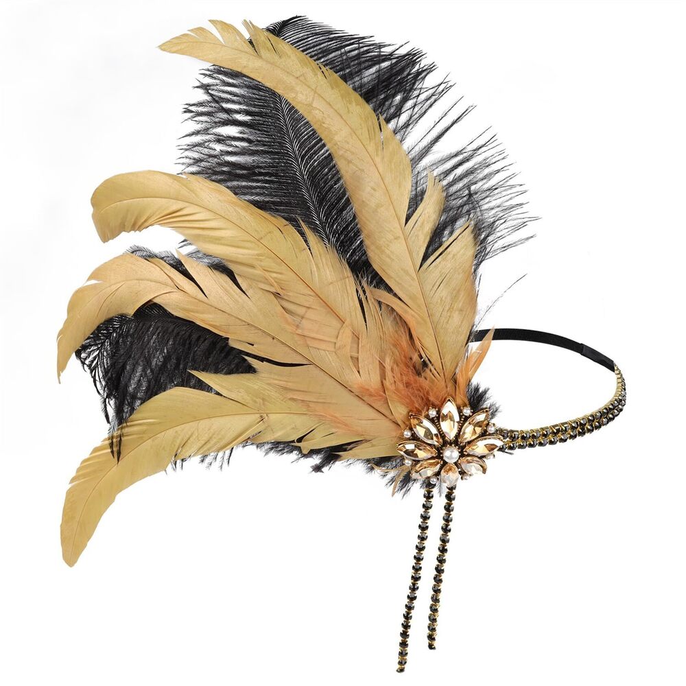 5703 Flapper Headband 1920s Accessory Roaring 1920s Headpieces Great Gatsby